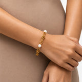 Ivory Knot Gold Plated Bracelet