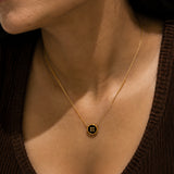 Black Clover Gold Plated Neckalce