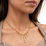 Crystal layers necklace