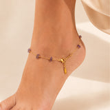 Lilac Stardust Anklet