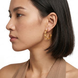 Golden Bloom Hoops