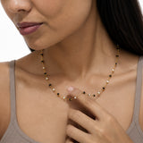 Black Beads Gold Plated Mangalsutra