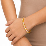 Estelle Diamond Gold Plated Bangle