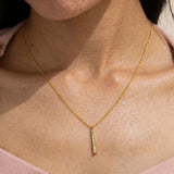 Moonbeam Grace Diamond Gold Plated Necklace