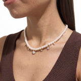 Gold-Plated Pearl DropNecklace