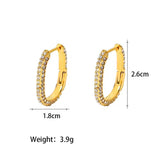 Radiance Oval Hoop Earrings