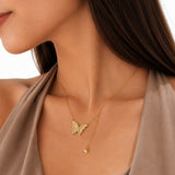 Silver Butterfly Necklace