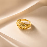 Gilded Mosaic Gold Plated Ring