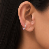 Silver Second Piercing Huggies