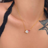 Lumière Duo Gem Necklace