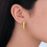 Chic Crystal Hoops