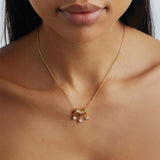 Rio ring crystal pendant