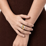 Split Fusion Gold Plated Ring