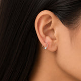 Silver Second Piercing Huggies
