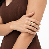 Berry Glow Gold Plated Ring