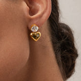 Aura Heart Earring