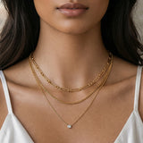 Elara Triple Chain Necklace