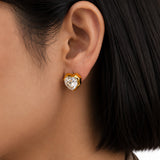 Cupid Glow Diamond Gold Plated Earrings