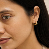 Alpha Spark Gold-Plated Earrings