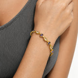 Moonberry Pink Blue Gold Plated Bracelet