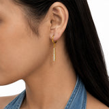 Moonbeam Grace Diamond Gold Plated Earrings