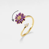 Purple Peony Ring