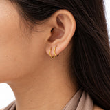 The Vortex Gold Plated Stud