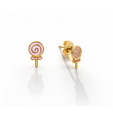 Sweet Swirl Lollipop Earring