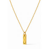 Rectangle Gold Plated Pendant