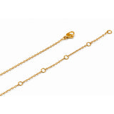 Personalized Engraved Gold Plated Bar Pendant Necklace