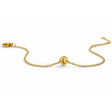 Personalized Engraved Gold Plated Disc Bracelet