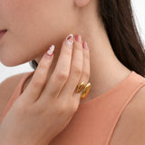 Orbit Duo Statement Ring