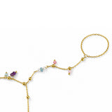 Bloom Colorful Gold Plated Hand Harness
