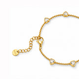 Glint Micro Diamond Gold Plated Hand Harness
