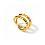 Minimal Melt Gold Plated Ring