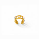 Honey Curl Gold-Plated Earcuffs