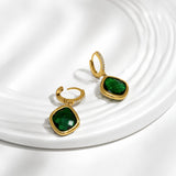 Crystal Bloom Gold Plated Earrings