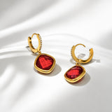 Crystal Bloom Gold Plated Earrings