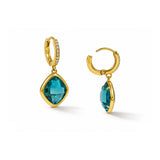 Crystal Bloom Gold Plated Earrings