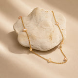 Beaded Micro Gold Plated Pearl Necklace