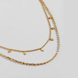 Twinkling Petals Gold-Plated Necklace