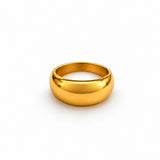 chunky gold dome ring