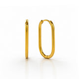 Modern Paperclip Hoops
