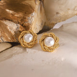Pearl Nest earring
