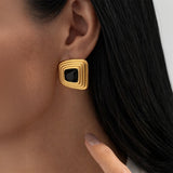 Black Frame earring