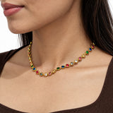 Serendipity Stones Gold Plated Necklace