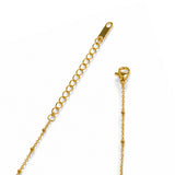 Nova Circle Diamond Gold Plated Necklace
