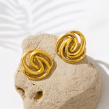 Spiral Stud Earrings