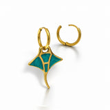 Emerald Ray Hoops