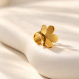 Daisy Gold Plated Earcuff